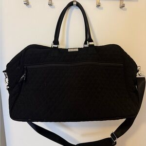 Vera Bradley Black Quilted Duffel Bag